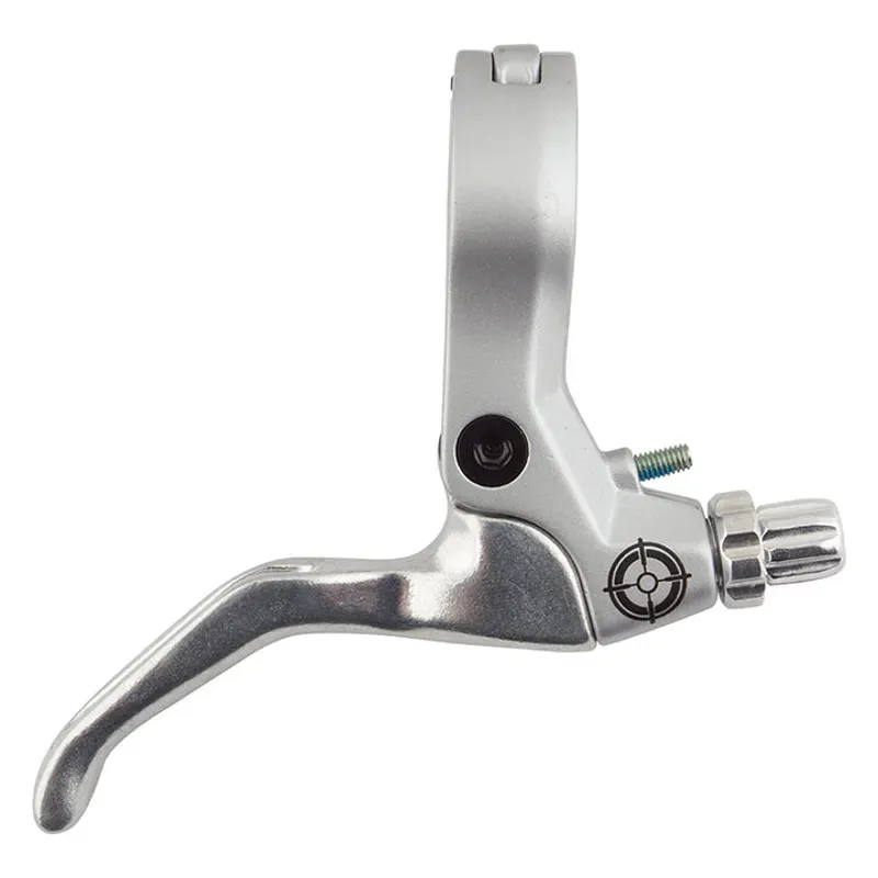 Black Ops Alloy Hinged 2-Fing Brake Lever in Silver