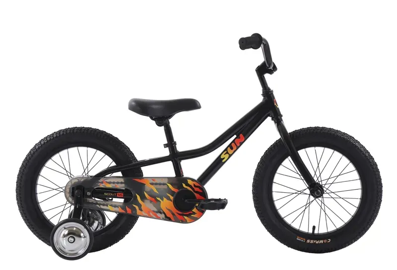 Sun Bicycles Scout 16 Kids Bike in Jet Black