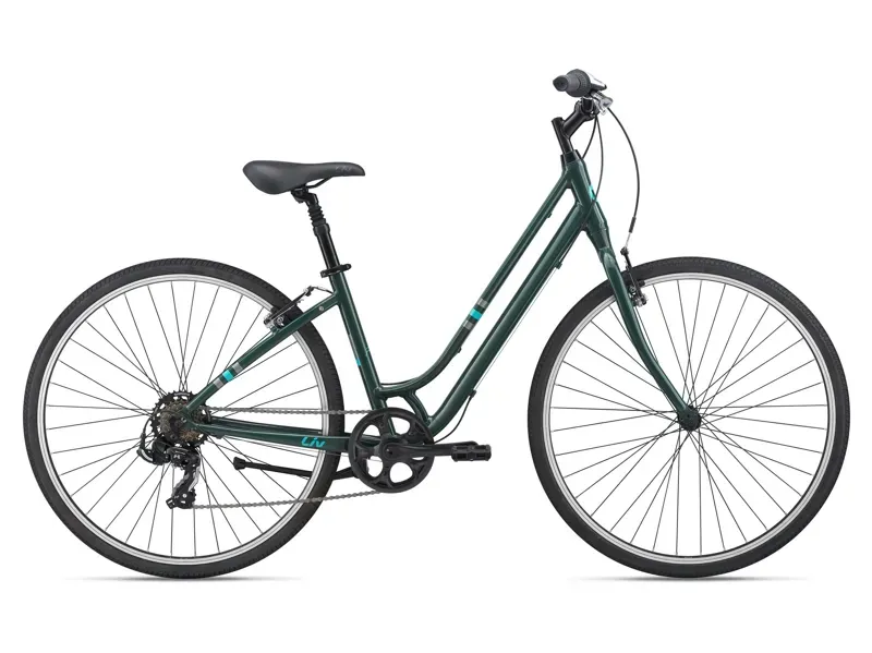 Liv Flourish 4 Hybrid Bike in Trekking Green