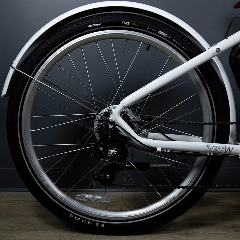 Serfas eDart 350W ST E-Bike in White-2