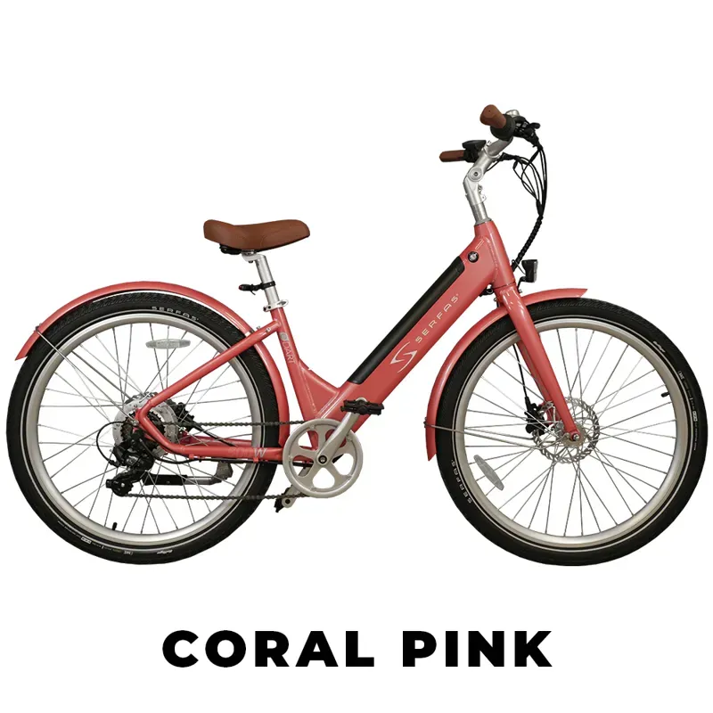 Serfas eDart 500W E-Bike ST in Coral Pink