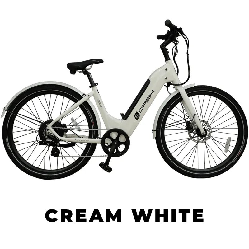Serfas eDart 500W E-Bike ST in Cream White