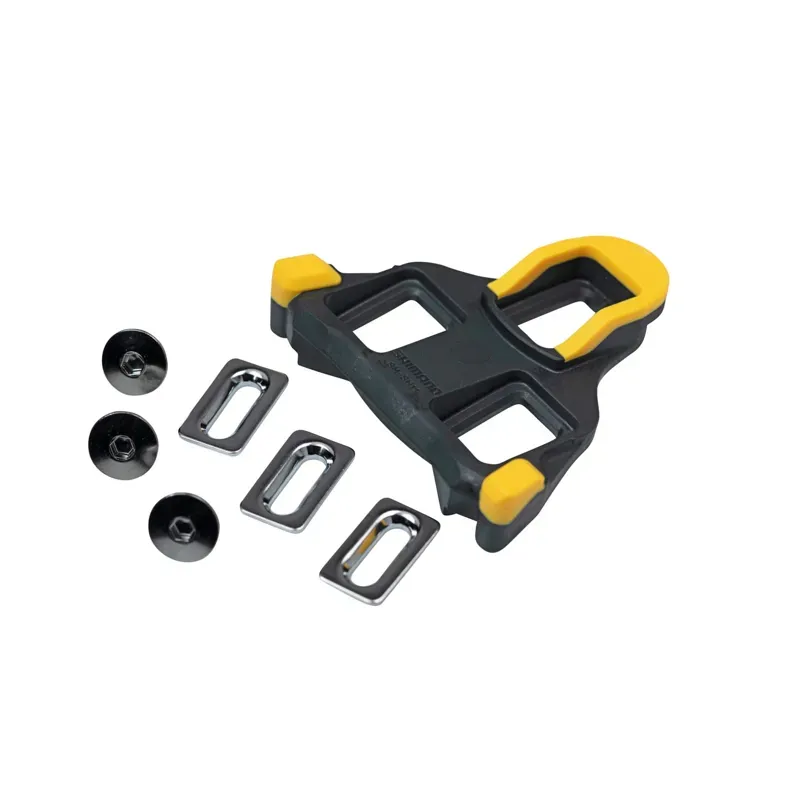 Shimano SM-SH11 SPD-SL 5-Degree Float Cleat Set in Black/Yellow-2